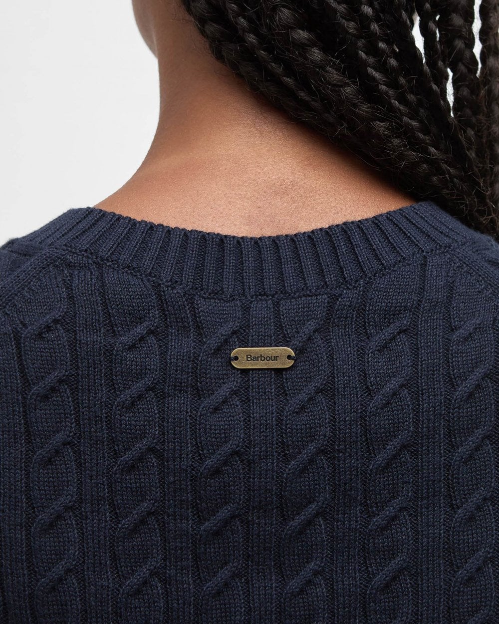 Barbour Hartland Womens Knit Tank Top - Navy