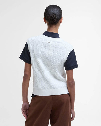 Barbour Hartland Womens Knit Tank Top - Cloud