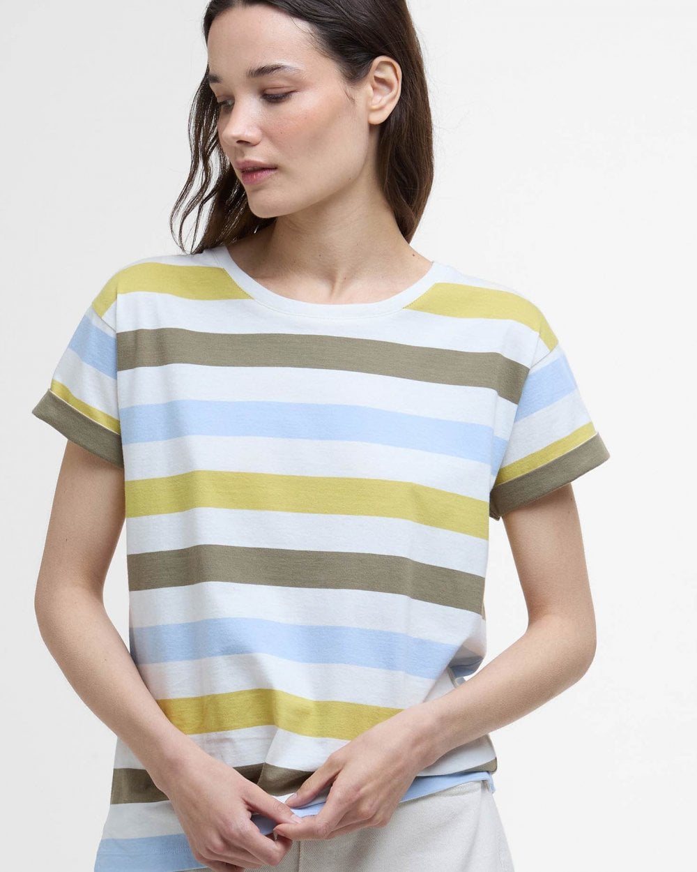 Barbour Lyndale Womens Top - Limeade Stripe