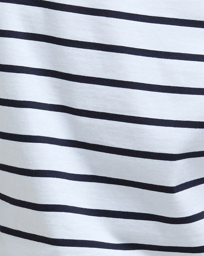 Barbour Bradley Womens Long Sleeve Striped Top - Cloud Stripe