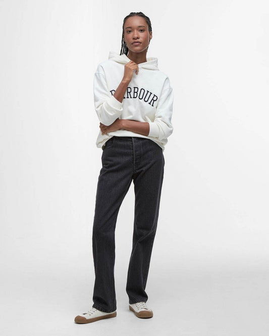 Barbour Northumberland Womens Hoodie - Cloud/Navy