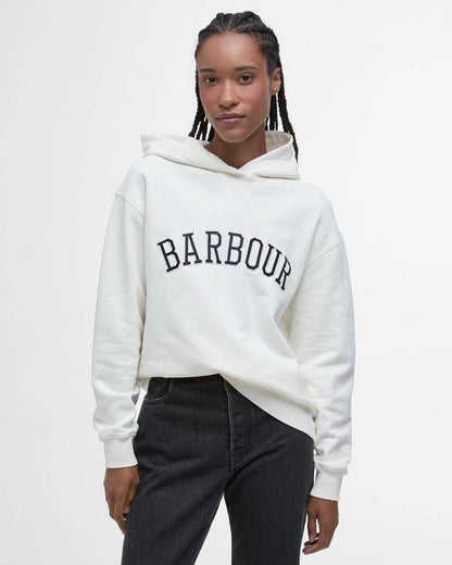 Barbour Northumberland Womens Hoodie - Cloud/Navy