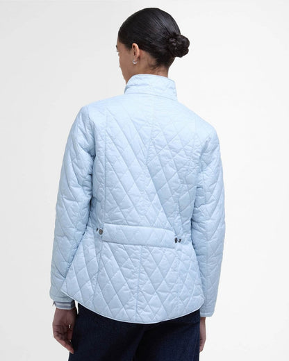 Barbour Flyweight Cavalry Quilted Ladies Jacket - Breeze Blue