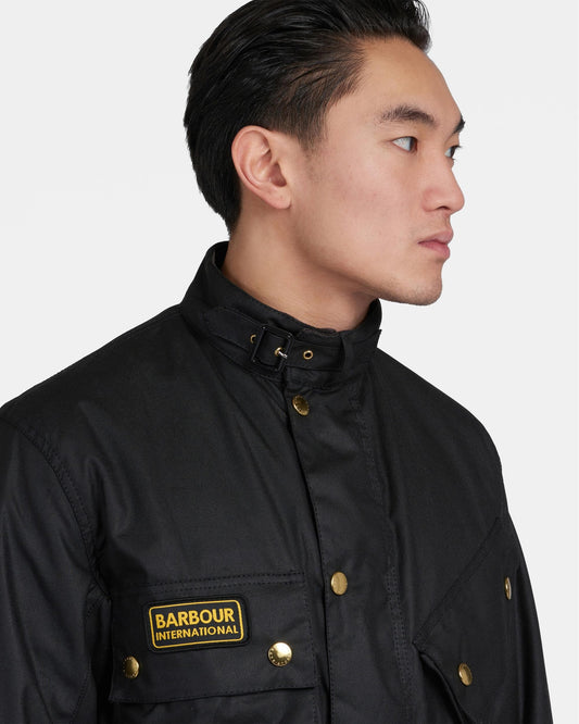 Barbour International Mens Original Wax Jacket - Black