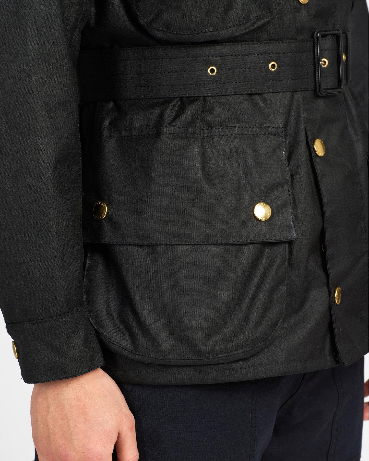 Barbour International Mens Original Wax Jacket - Black