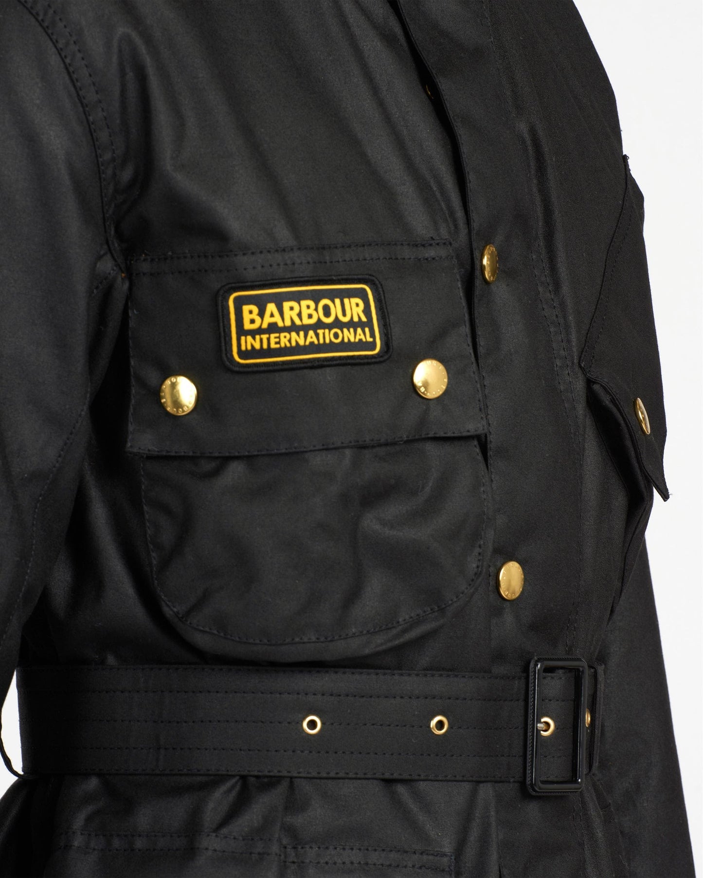Barbour International Mens Original Wax Jacket - Black