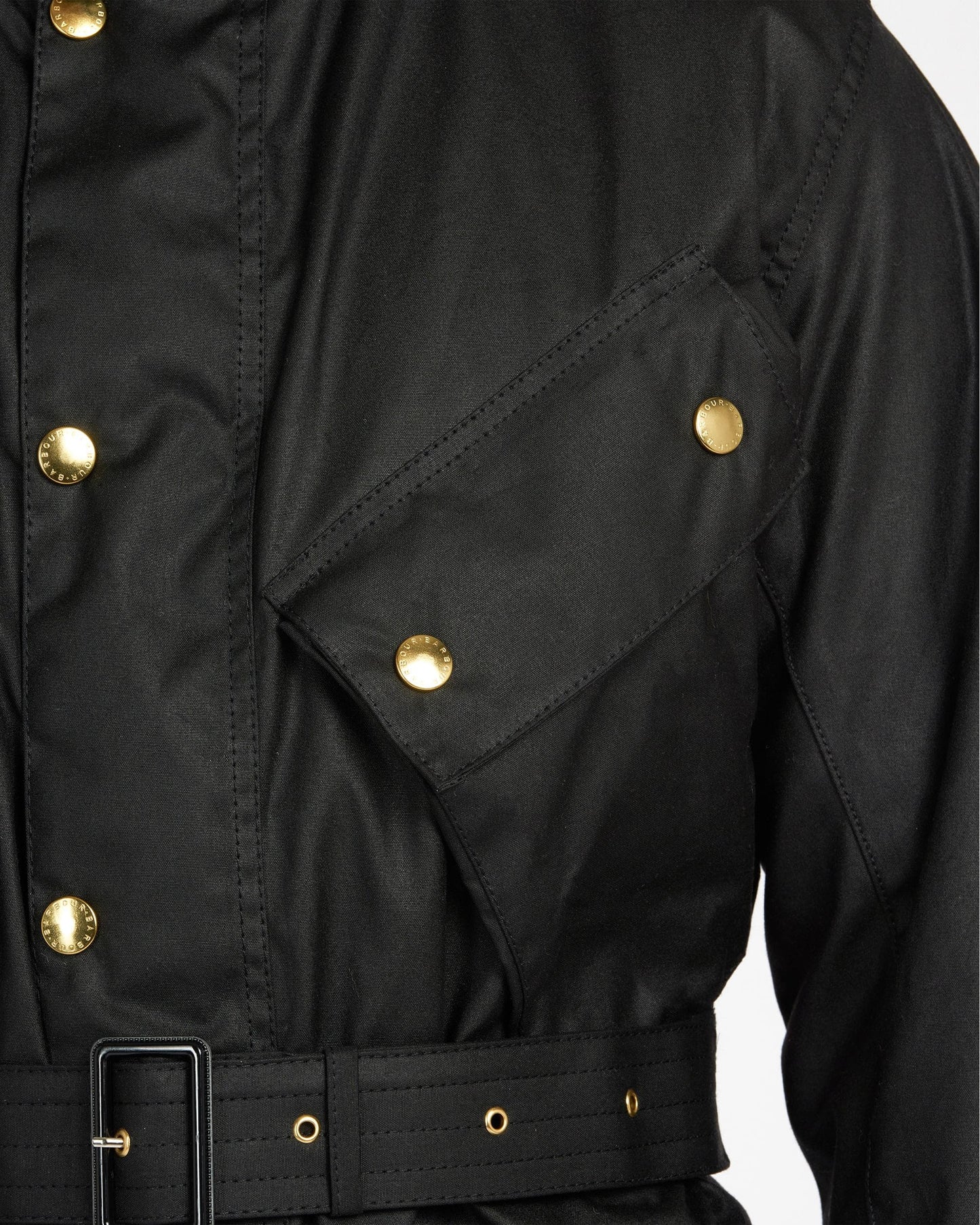 Barbour International Mens Original Wax Jacket - Black