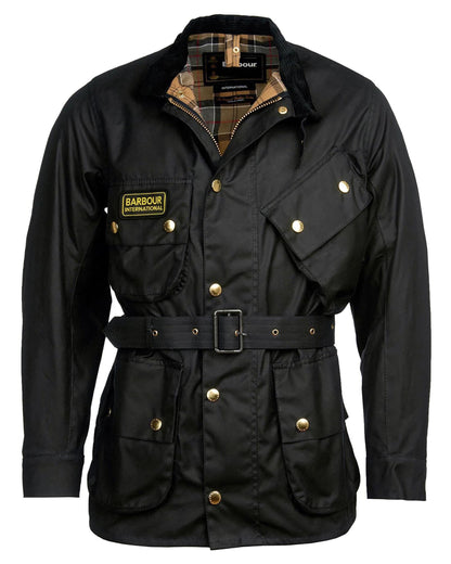 Barbour International Mens Original Wax Jacket - Black