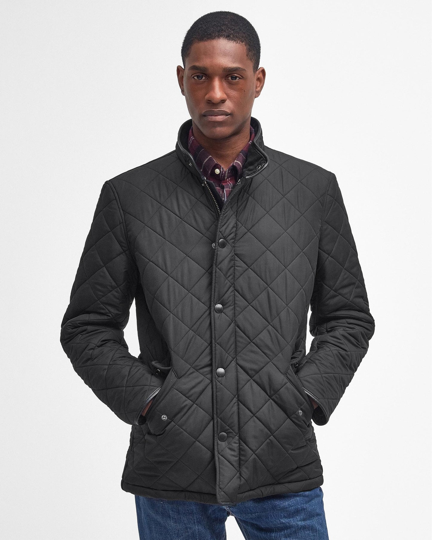 Barbour Powell Mens Quilted Jacket - Black