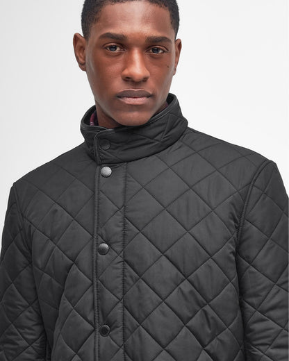 Barbour Powell Mens Quilted Jacket - Black
