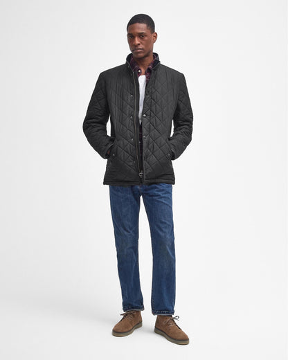 Barbour Powell Mens Quilted Jacket - Black