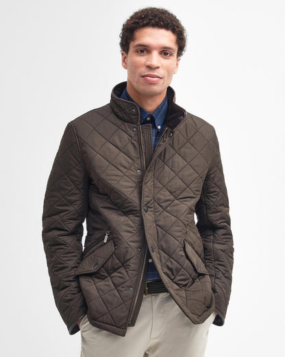 Barbour Powell Mens Quilted Jacket - Olive