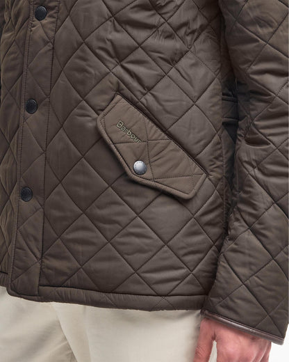 Barbour Powell Mens Quilted Jacket - Olive