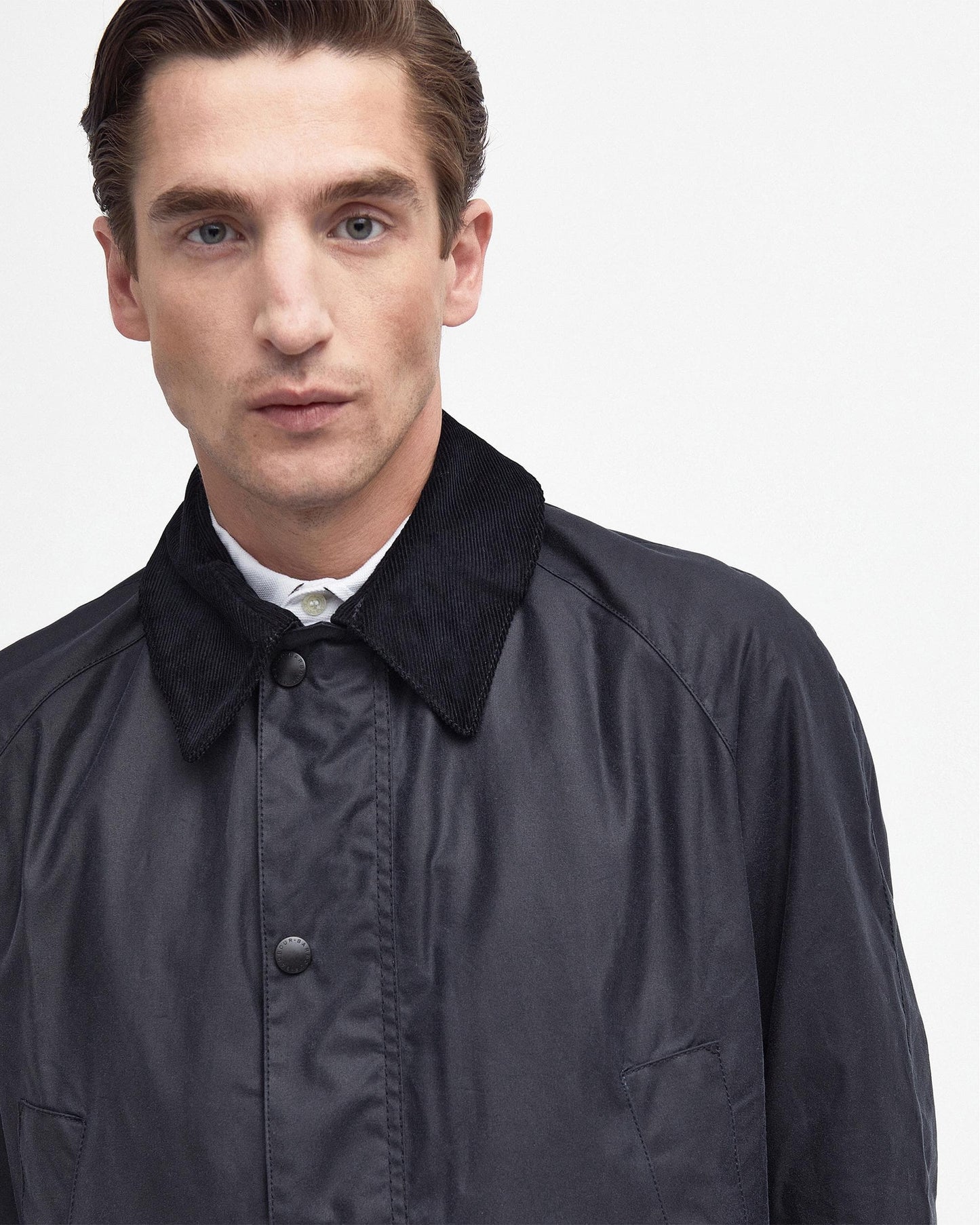 Barbour Ashby Mens Wax Jacket - Navy