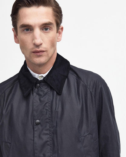 Barbour Ashby Mens Wax Jacket - Navy