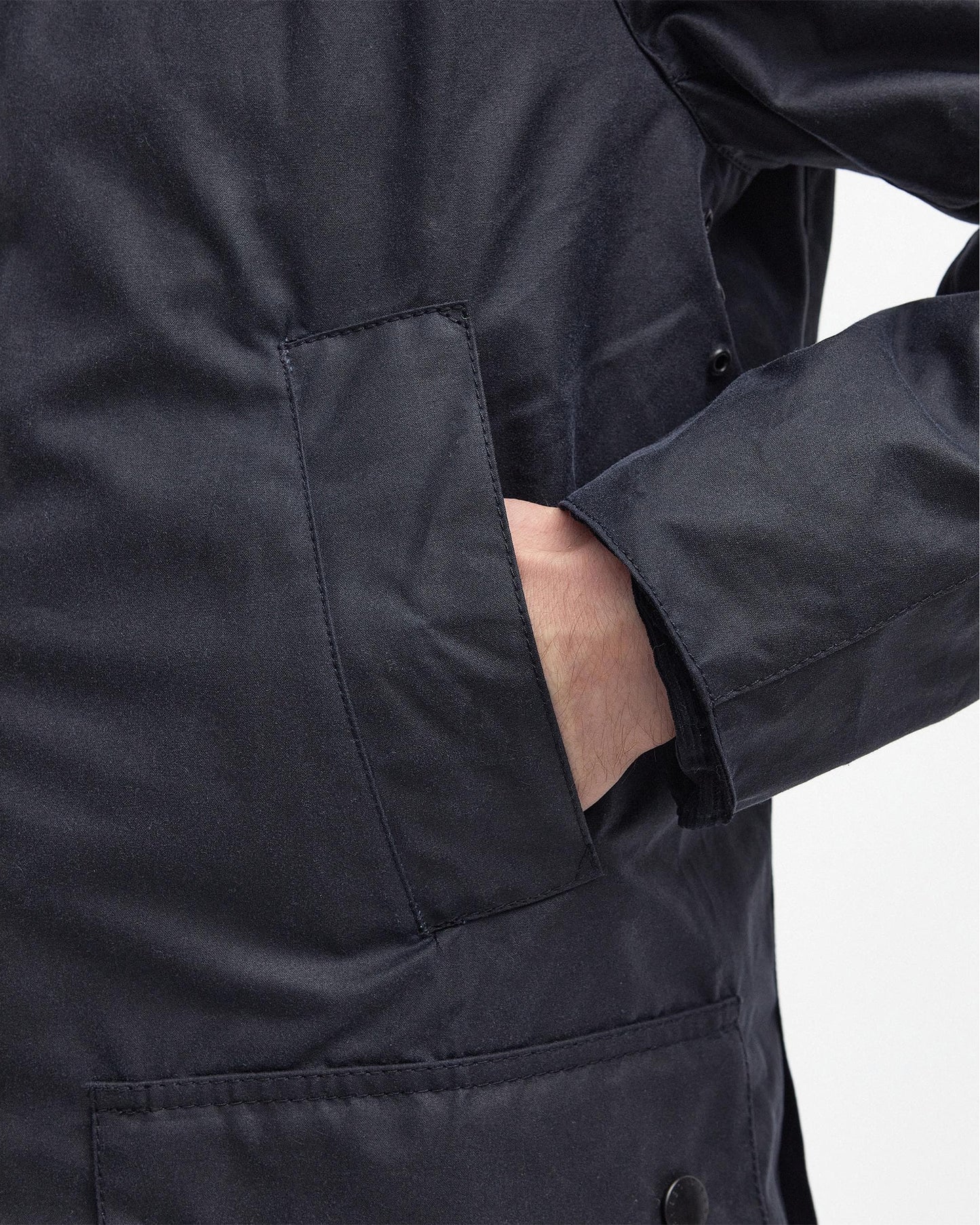 Barbour Ashby Mens Wax Jacket - Navy