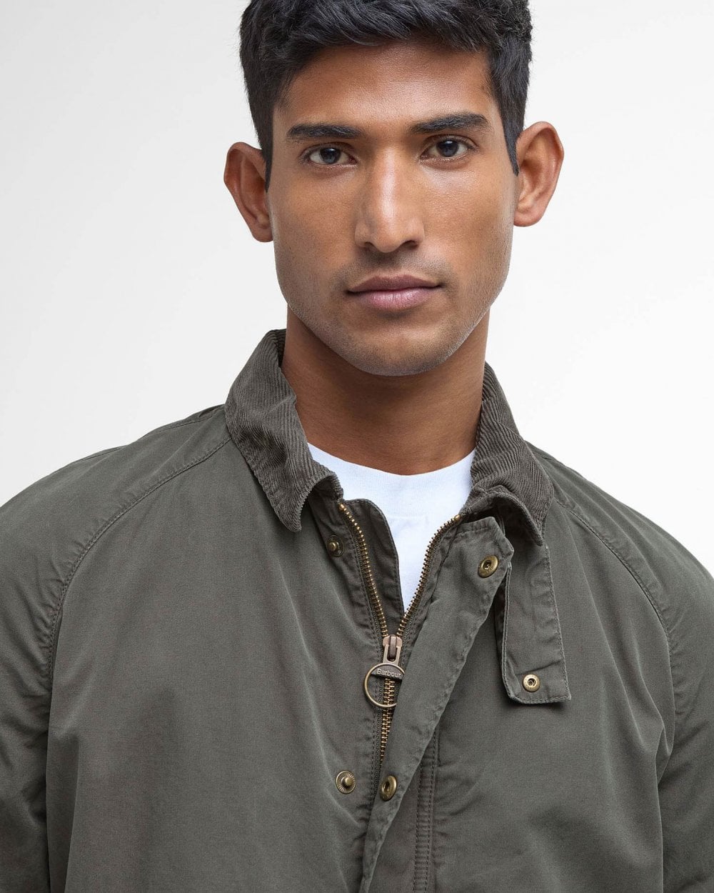 Barbour Tracker Mens Casual Jacket - Olive - CHO - Designer Mens Coats & Jackets