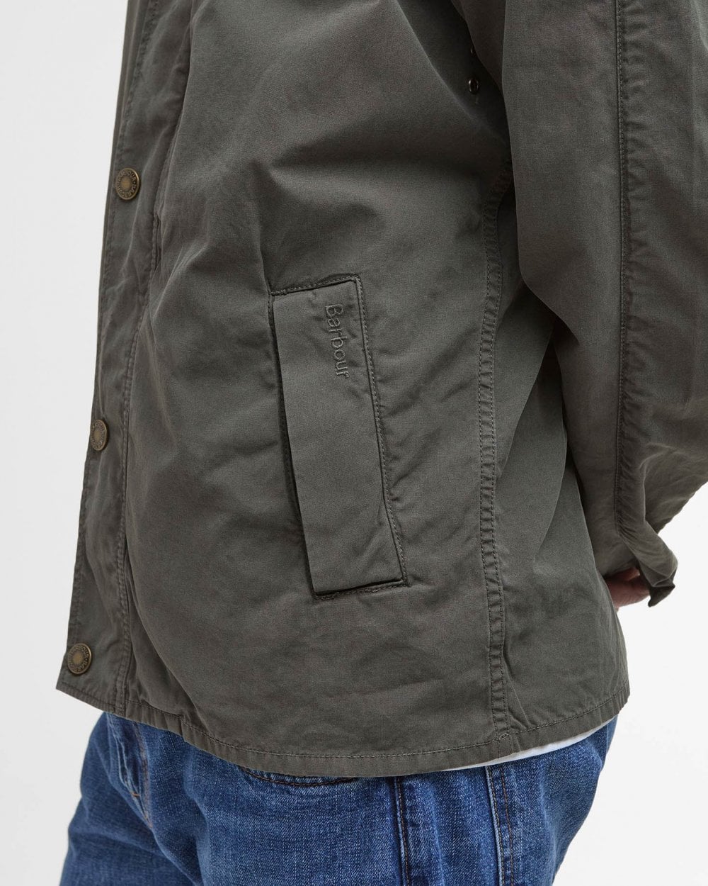 Barbour Tracker Mens Casual Jacket - Olive - CHO - Designer Mens Coats & Jackets