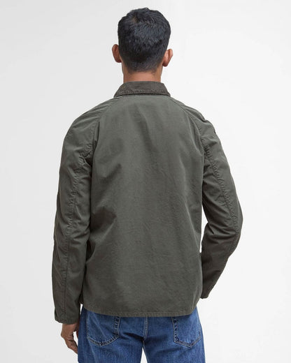 Barbour Tracker Mens Casual Jacket - Olive - CHO - Designer Mens Coats & Jackets
