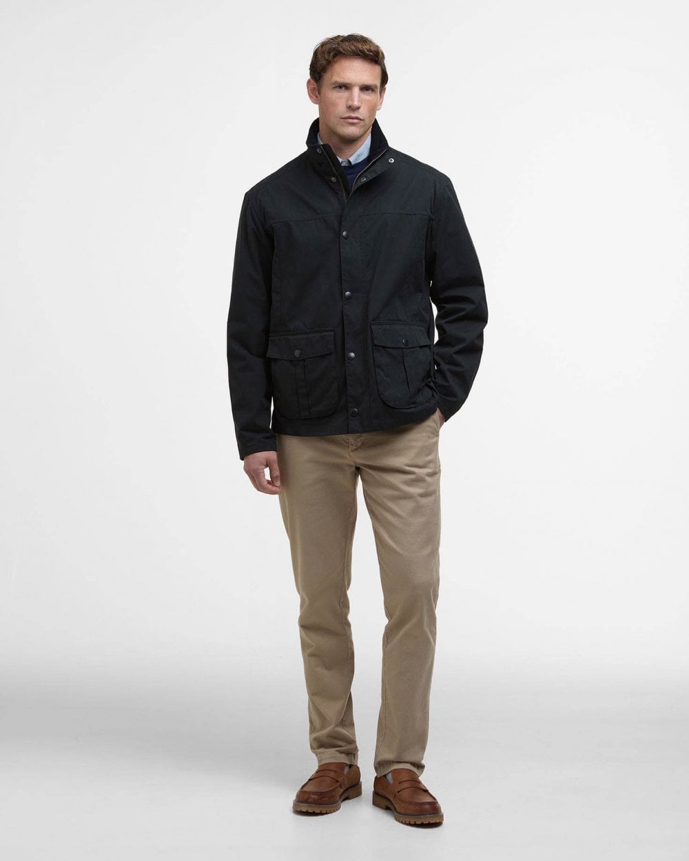 Barbour Sander Mens Casual Jacket - Navy