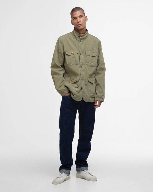 Barbour Ogston Mens Casual Jacket - Bleached Olive
