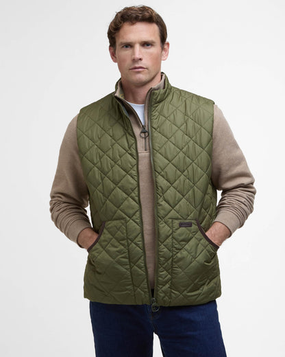 Barbour Chesterwood Mens Gilet - Dark Moss/Classic