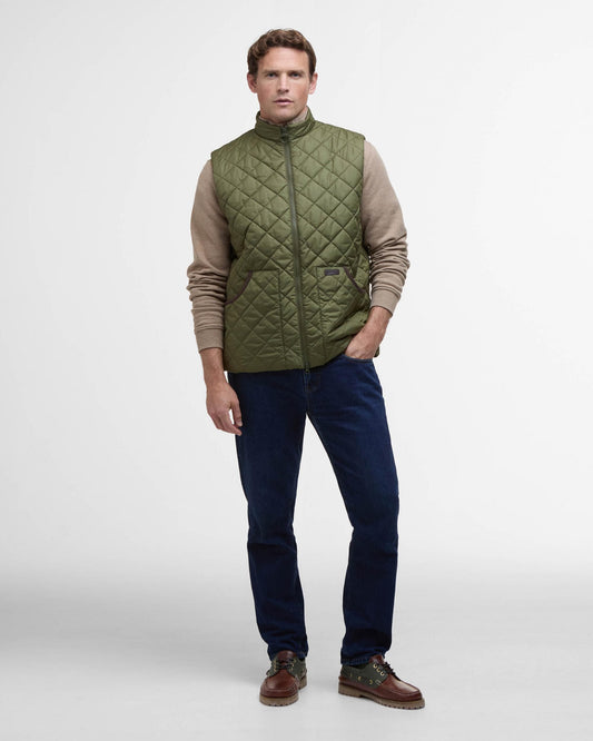 Barbour Chesterwood Mens Gilet - Dark Moss/Classic