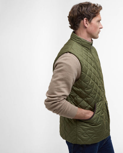 Barbour Chesterwood Mens Gilet - Dark Moss/Classic