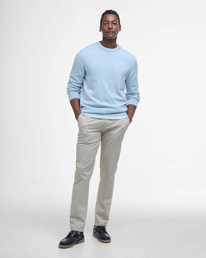 Barbour Pima Cotton Mens Crew Sweatshirt - Ocean Sky