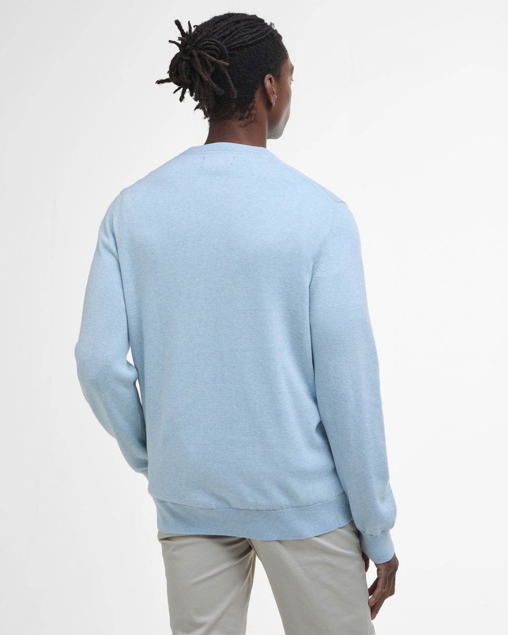 Barbour Pima Cotton Mens Crew Sweatshirt - Ocean Sky