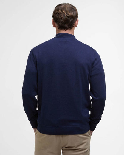 Barbour Bayfield Mens Half Zip Jumper - Navy