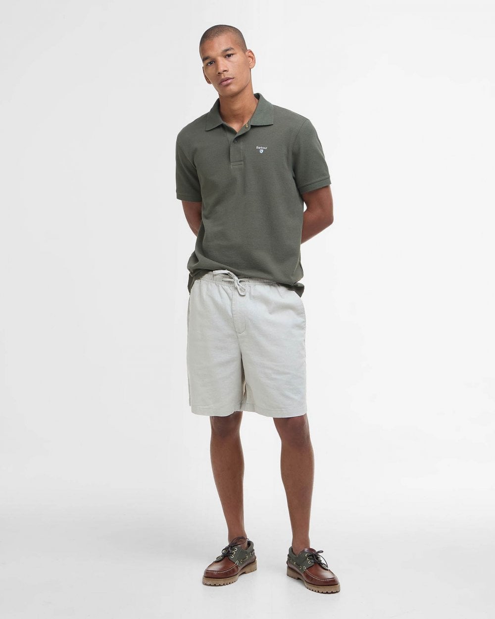 Barbour Mens Sports Polo Shirt - Uniform Green
