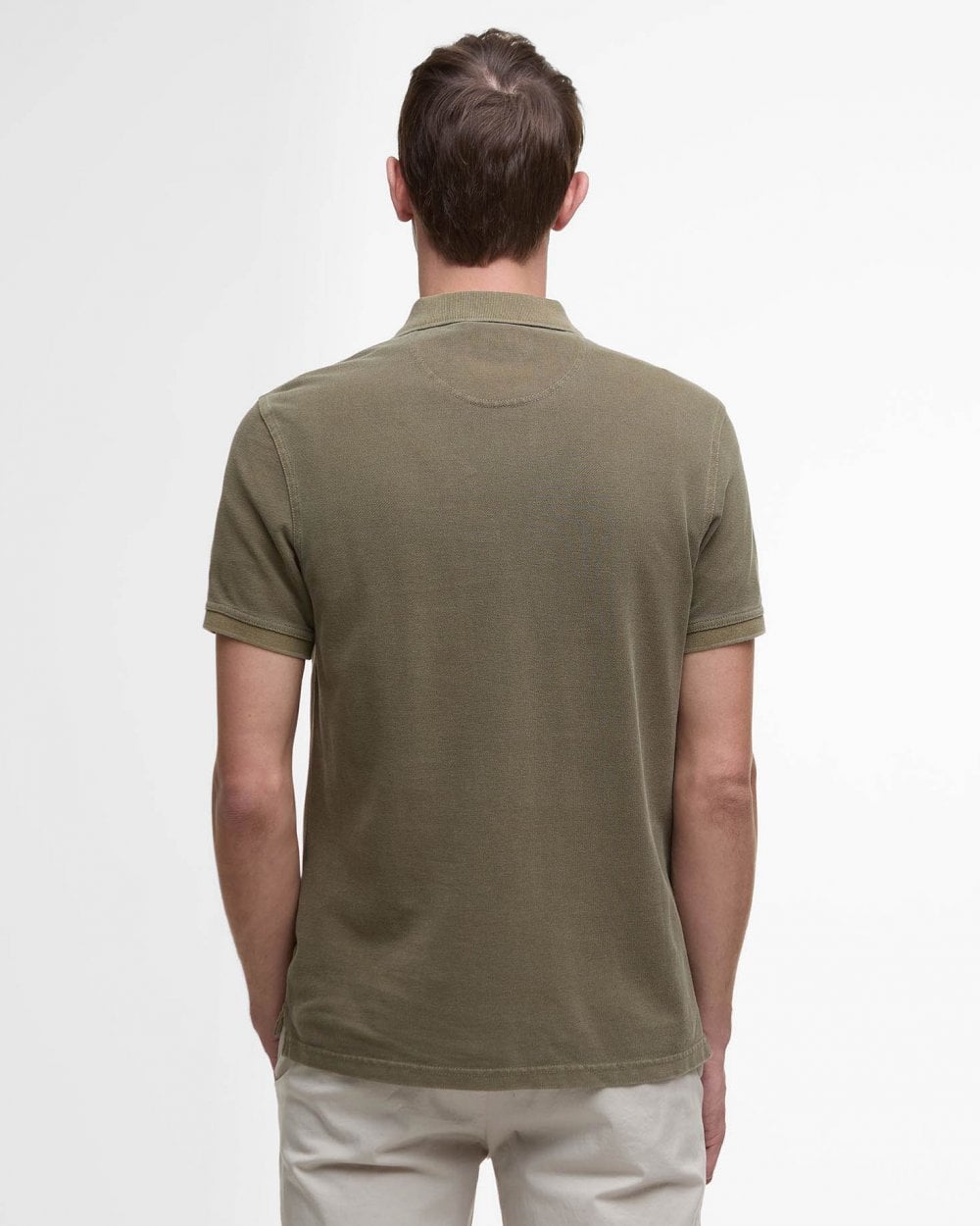 Barbour Wash Sports Mens Polo Shirt - Light Sage