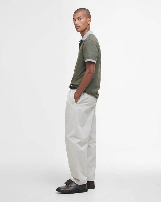 Barbour Cornsay Mens Tailored Polo - Uniform Green
