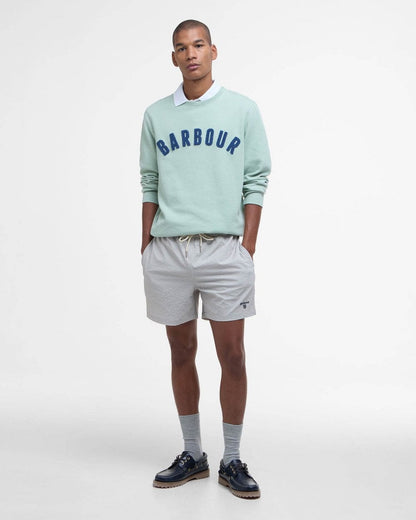 Barbour Prep Logo Crew Mens Sweatshirt - Pale Apple