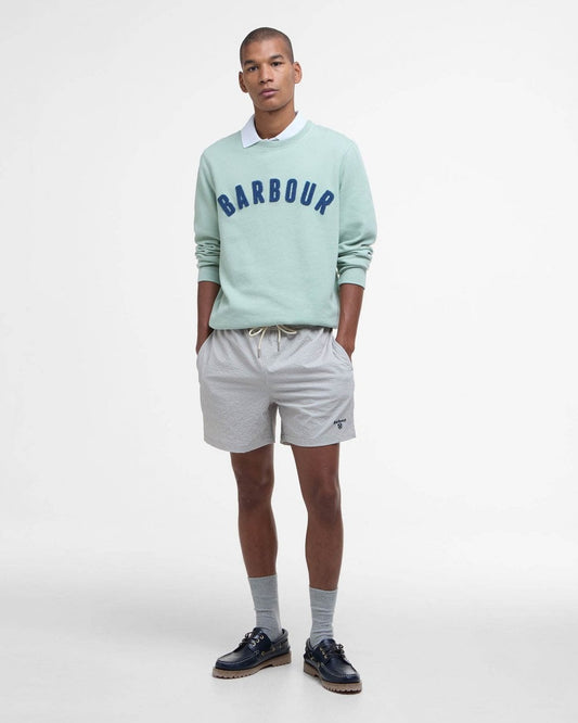 Barbour Prep Logo Crew Mens Sweatshirt - Pale Apple