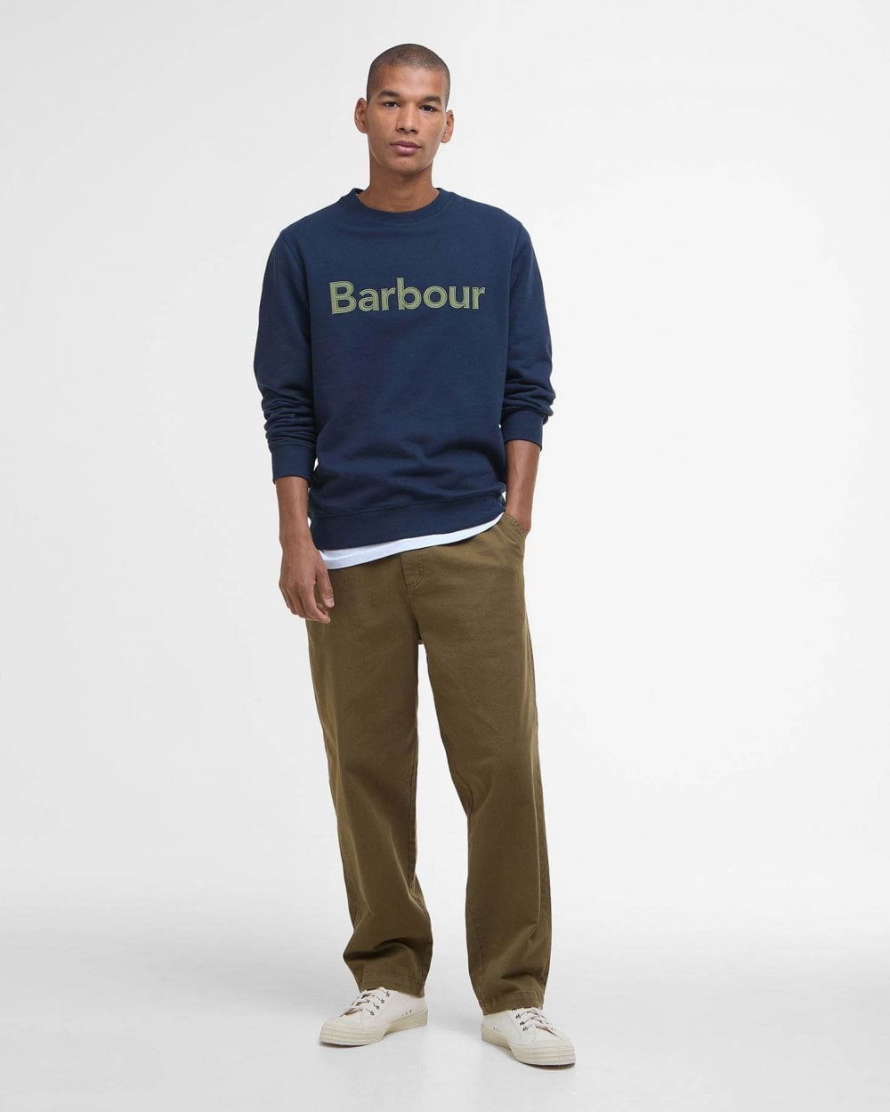 Barbour Barbour Pique App Mens Crew Neck Sweatshirt