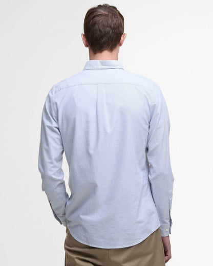 Barbour Striped Oxtown Long Sleeve Mens Tailored Shirt - Navy