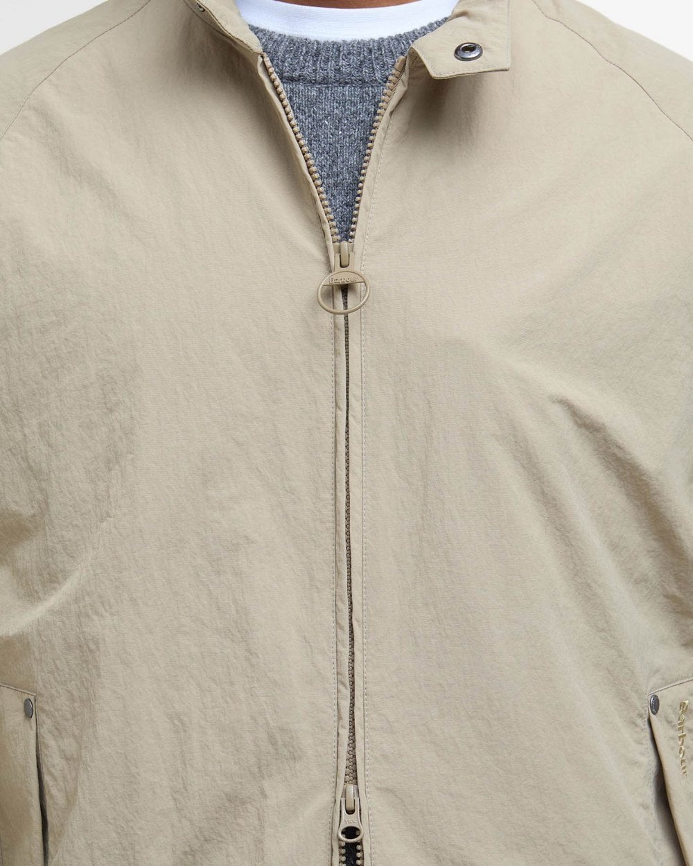 Barbour Sum Royston Mens Showerproof Jacket - Washed Stone