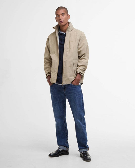 Barbour Keld Mens Showerproof Jacket - Washed Stone