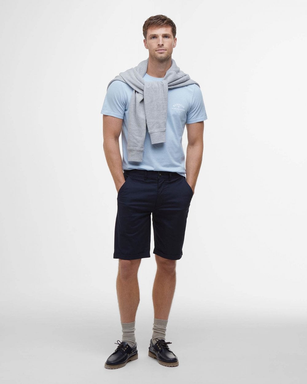 Barbour Mens Smart Chino Shorts - Navy