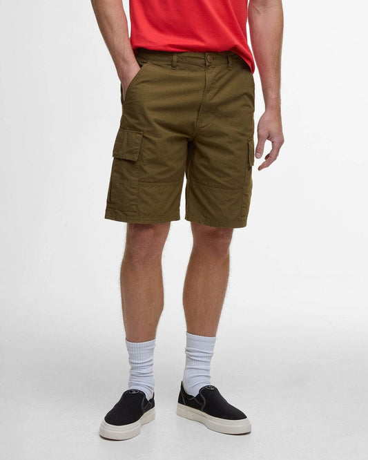 Barbour Mens Ripstop Shorts - Light Sage