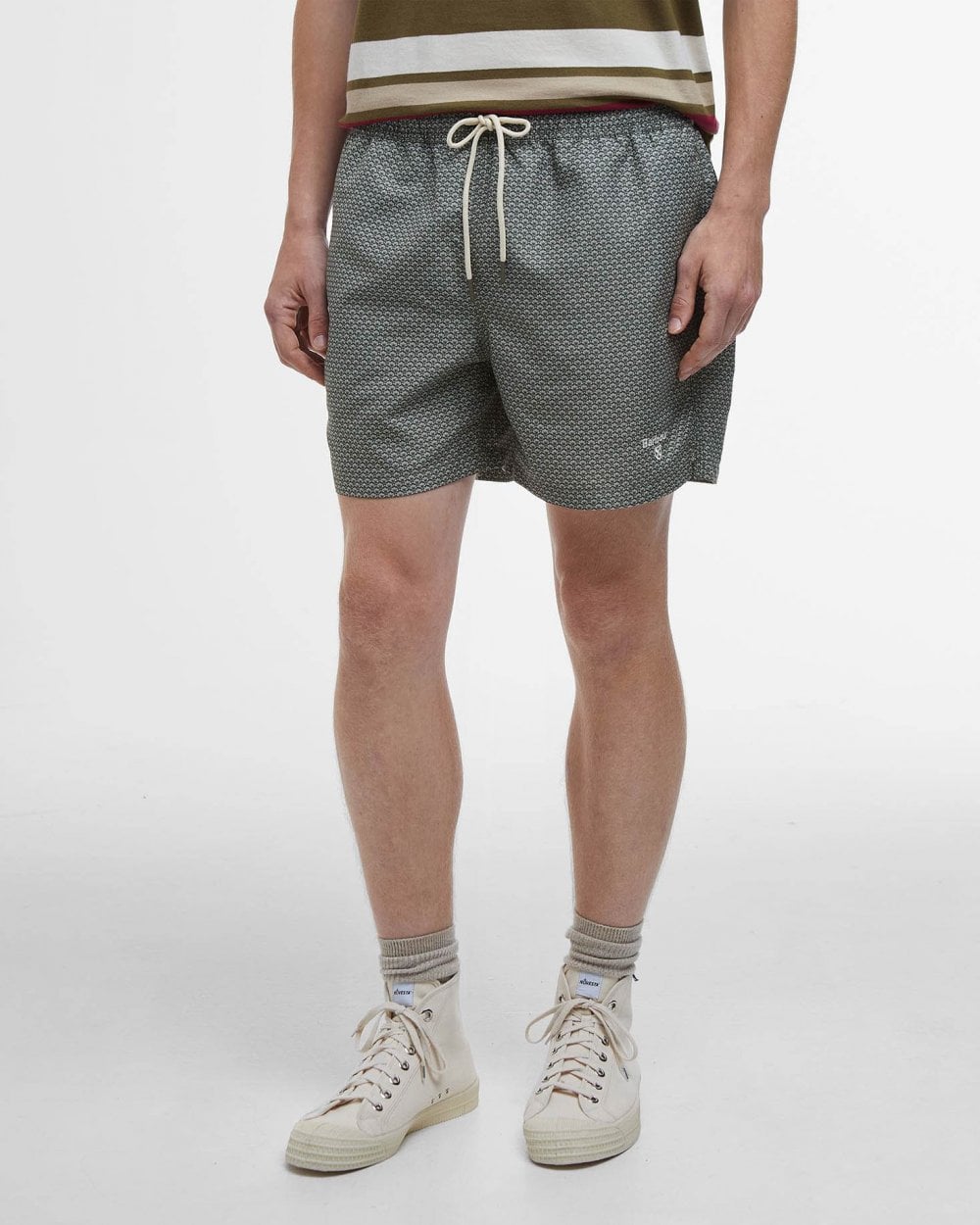 Barbour Shell Mens Swim Shorts - Olive