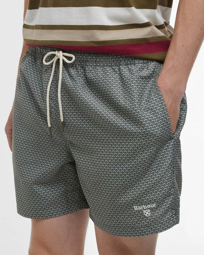 Barbour Shell Mens Swim Shorts - Olive