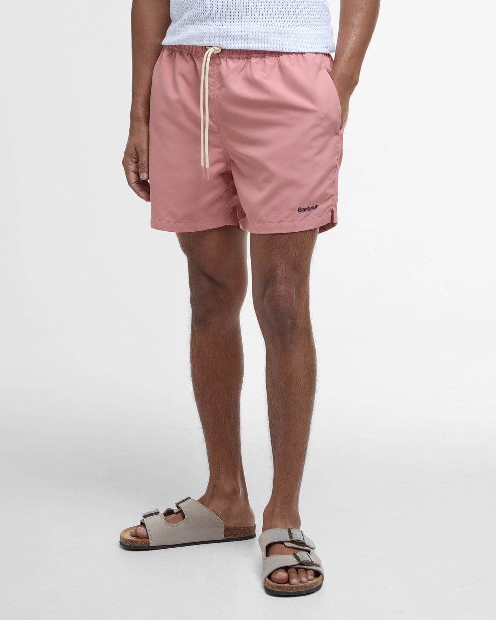 Barbour Staple Mens Swim Shorts - Pink Clay