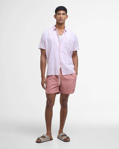 Barbour Staple Mens Swim Shorts - Pink Clay