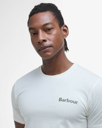 Barbour Camber Graph Mens T-Shirt - Antique White