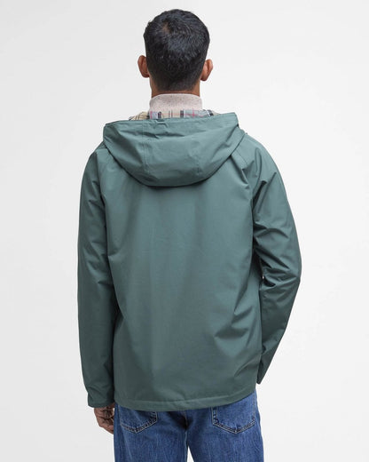 Barbour Hooded Domus Mens Waterproof Jacket - Vintage Teal/Dress