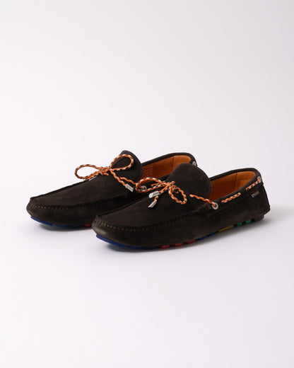 Paul Smith Springfield Mens Slip On Moccasins - 69 Dark Brown - CHO - Designer Mens Shoes