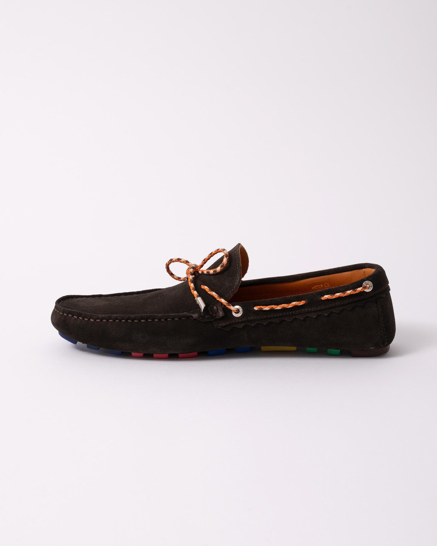 Paul Smith Springfield Mens Slip On Moccasins - 69 Dark Brown - CHO - Designer Mens Shoes